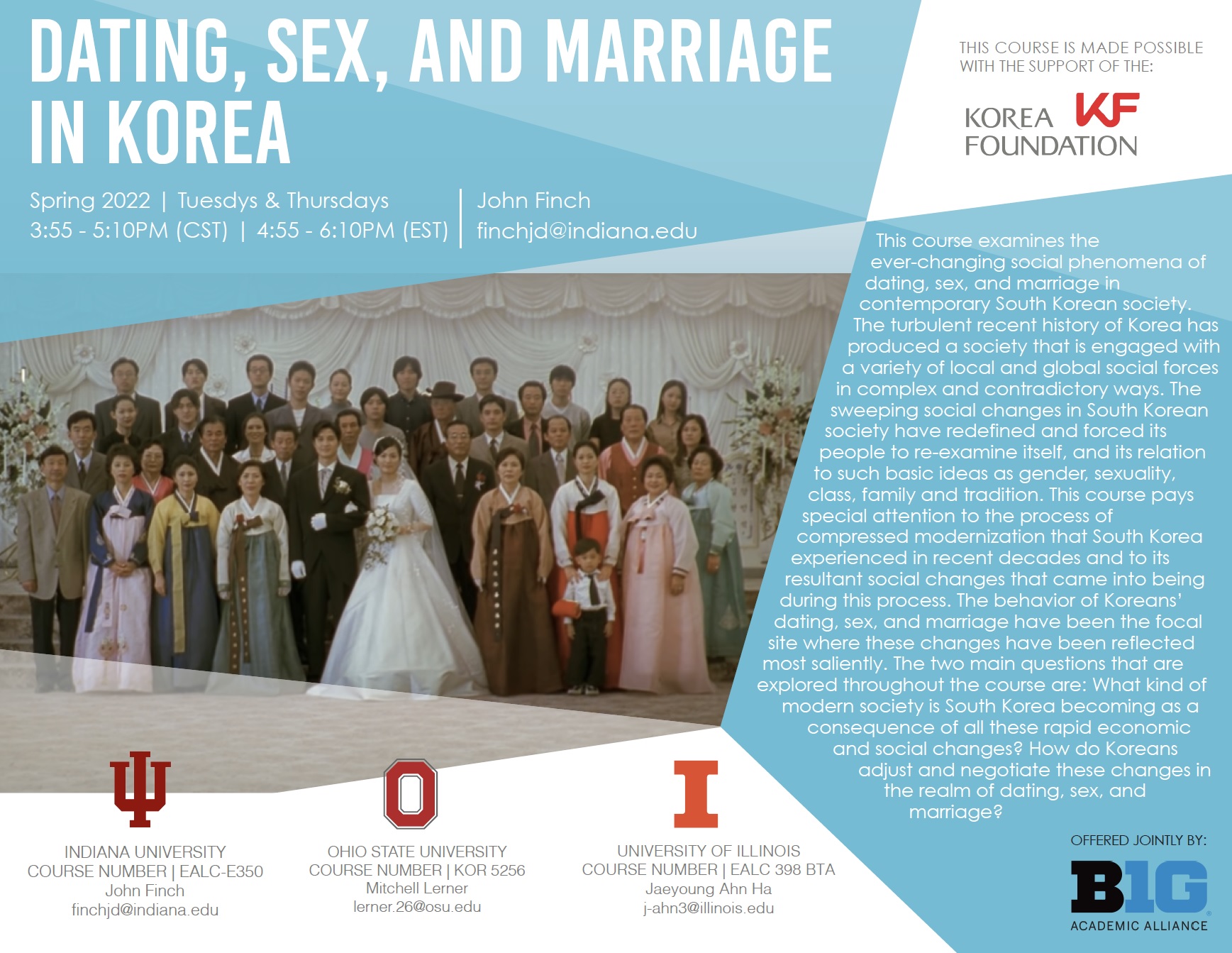 Dating, Sex, and Marriage in Korea