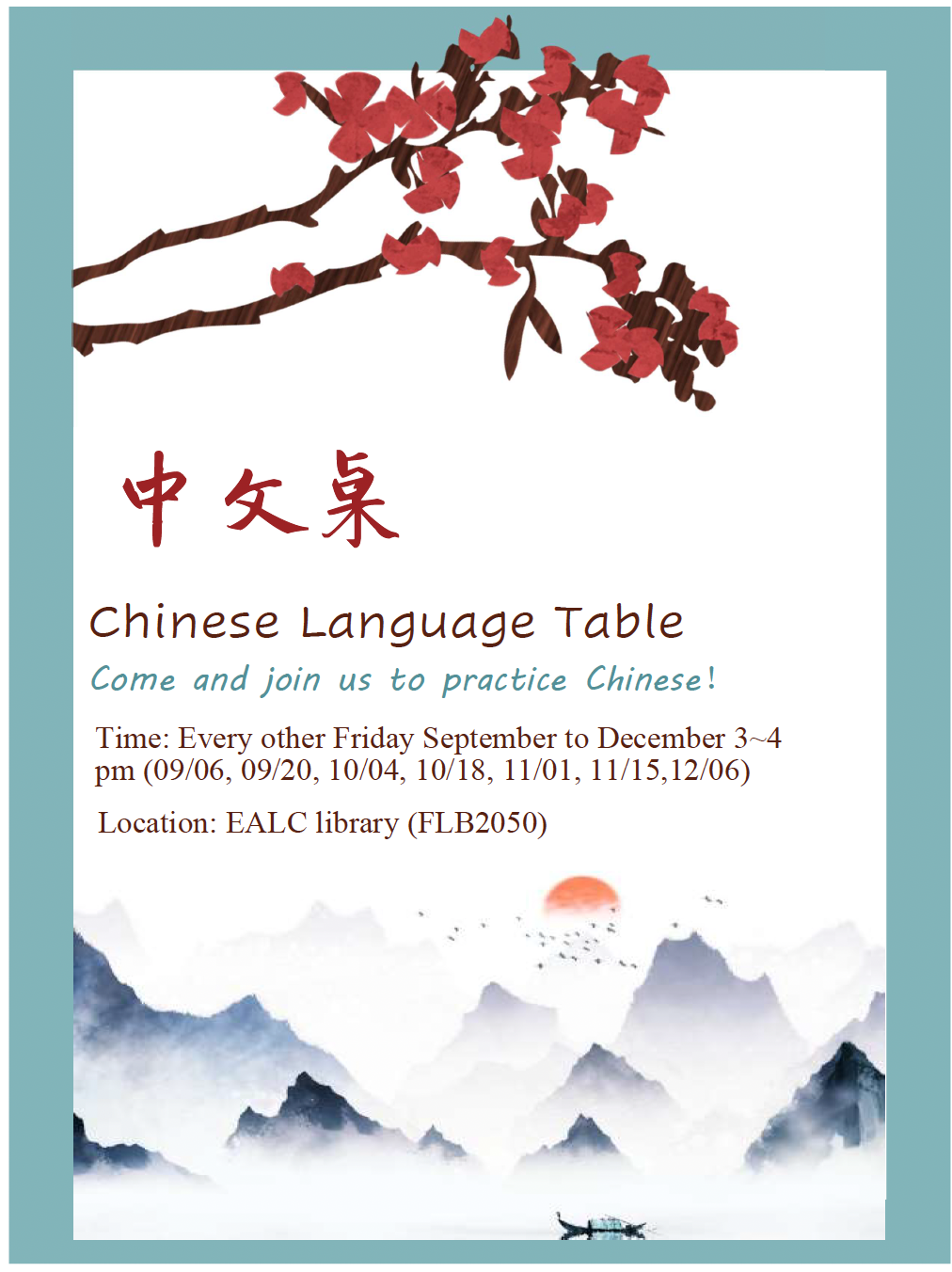 Chinese Language Table Fall 24