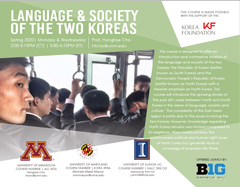 languages 2 koreas flyer